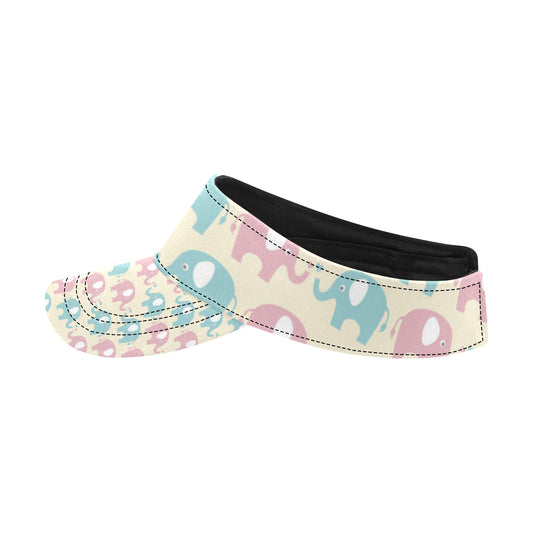 Elephant Baby Pastel Print Pattern Unisex Sun Visor