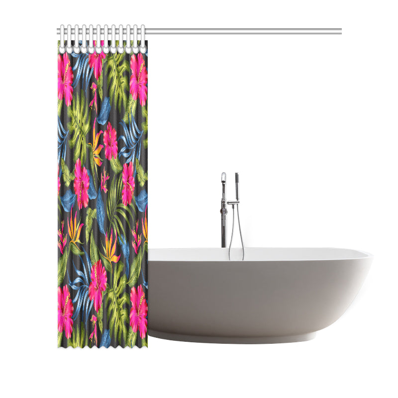 Bird Of Paradise Pattern Print Design BOP014 Shower Curtain