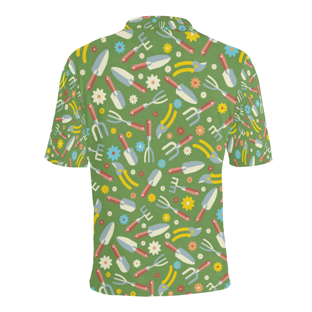 Gardening Pattern Print Design G06 Men Polo Shirt