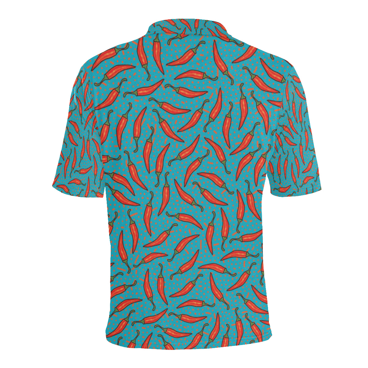 Chilli Pepper Pattern Print Design 05 Men Polo Shirt