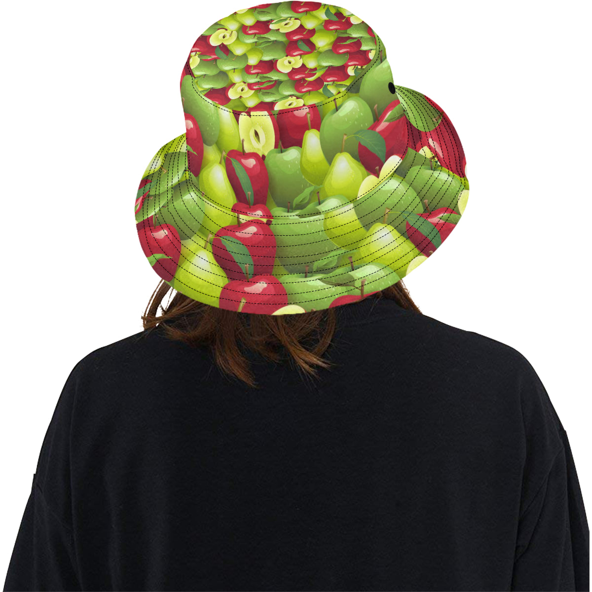 Apple Pattern Print Design AP03 Unisex Bucket Hat