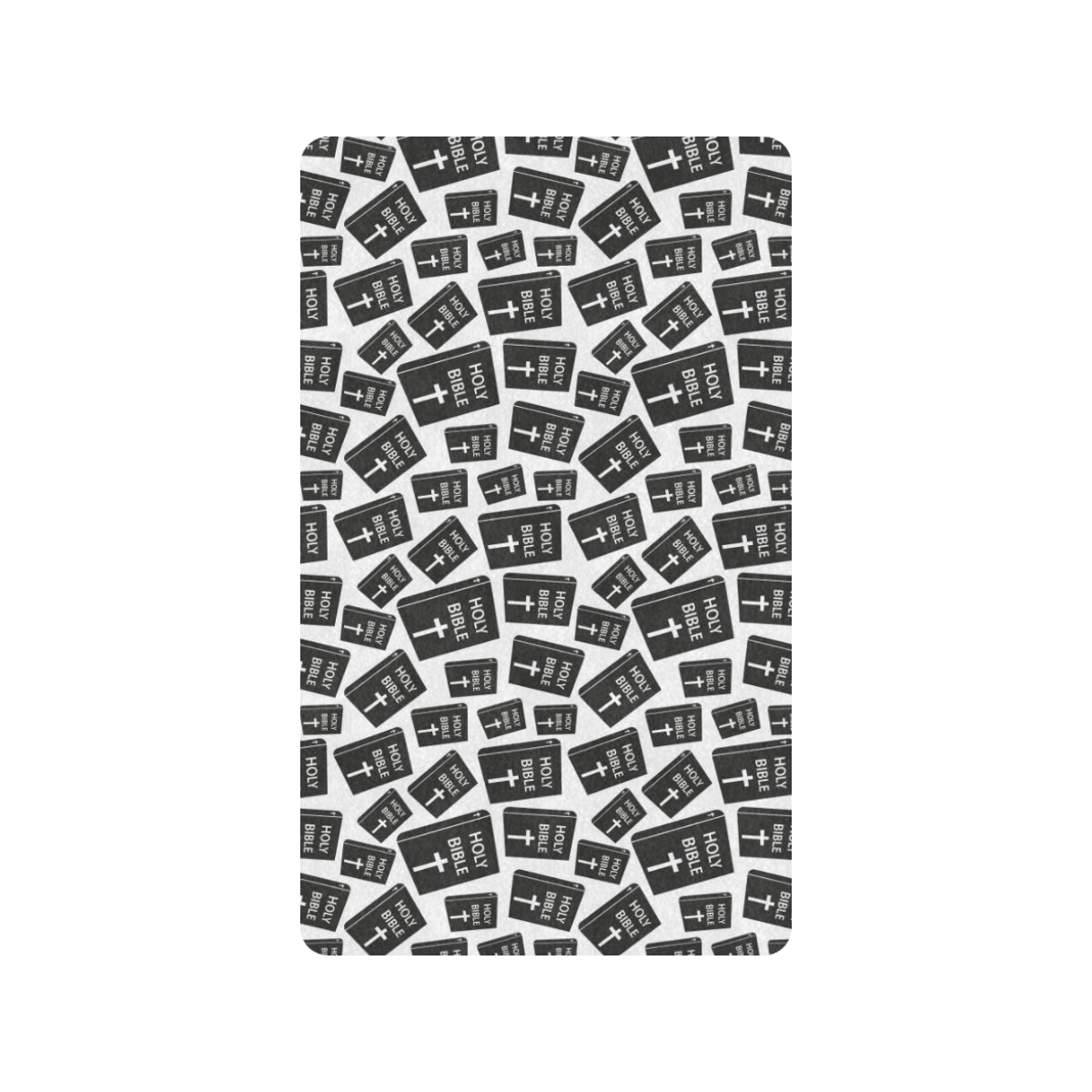 Christian Holy Bible Book Pattern Rubber Doormat