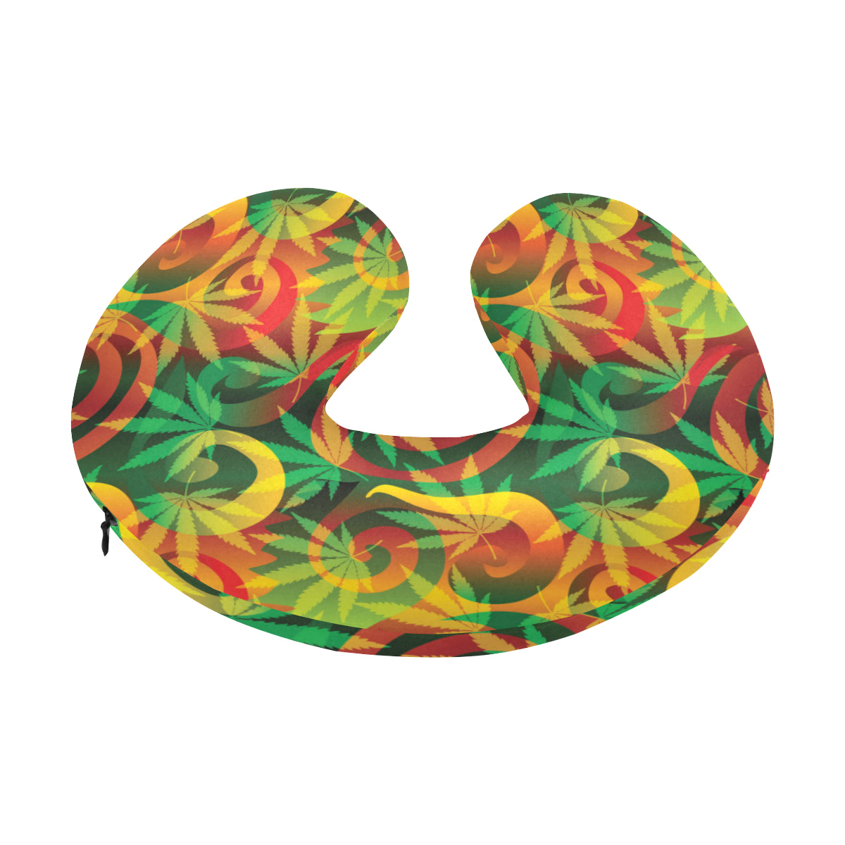 Rastafarian Pattern Print Design A01 U-Shaped Travel Neck Pillow