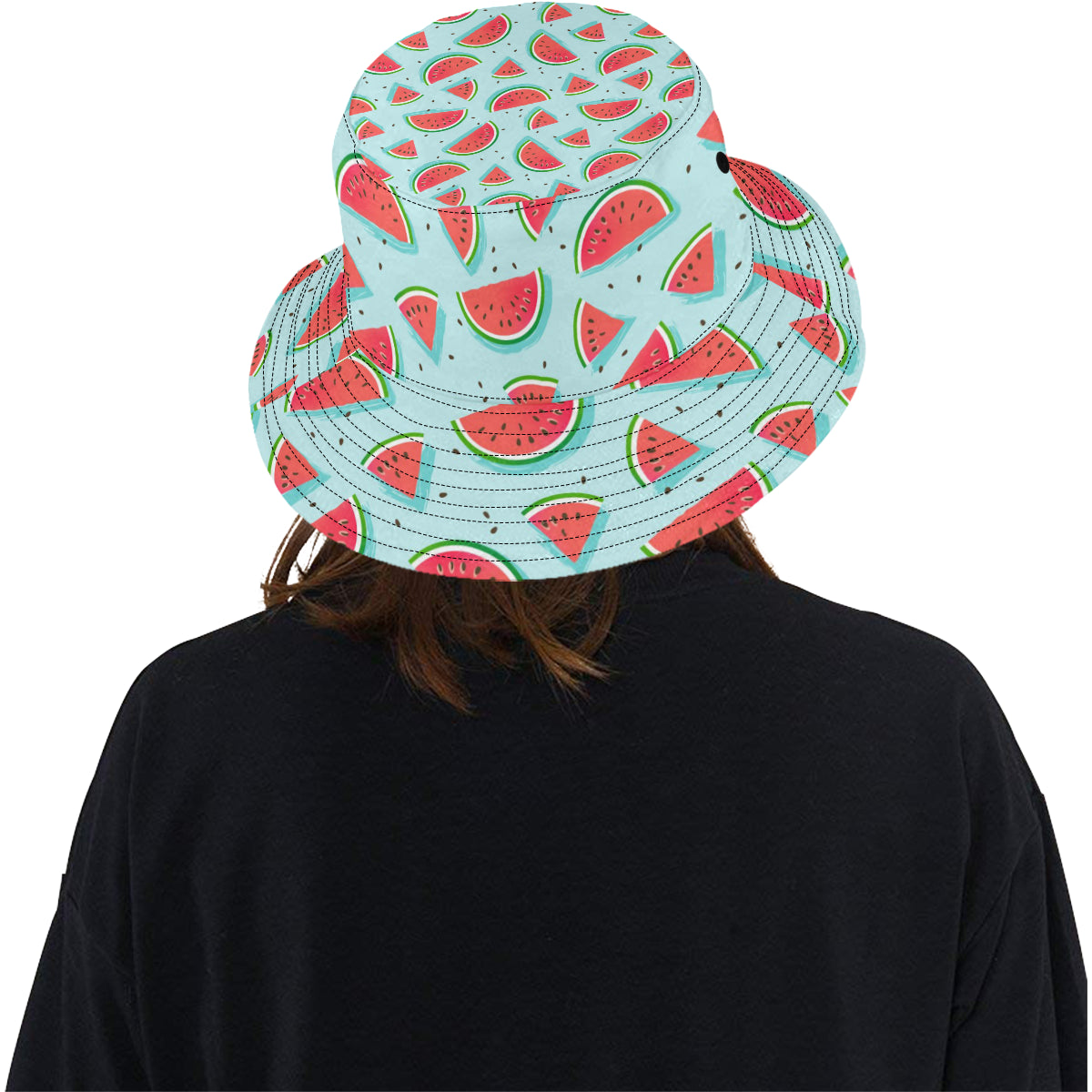 Watermelon Pattern Print Design WM03 Unisex Bucket Hat