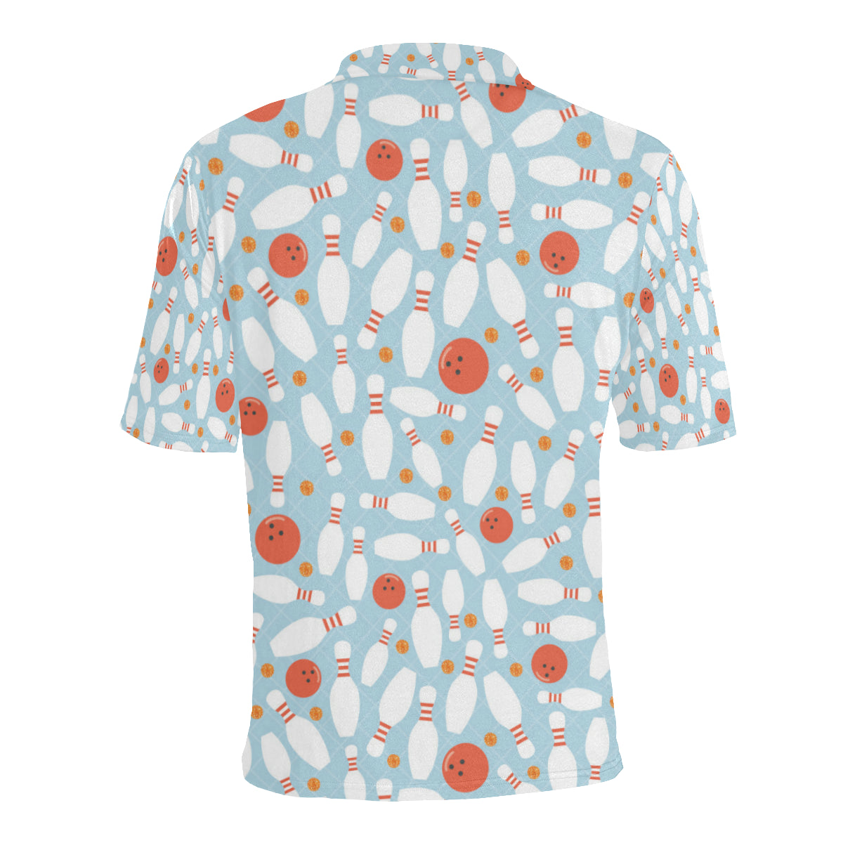 Bowling Pattern Print Design 09 Men Polo Shirt