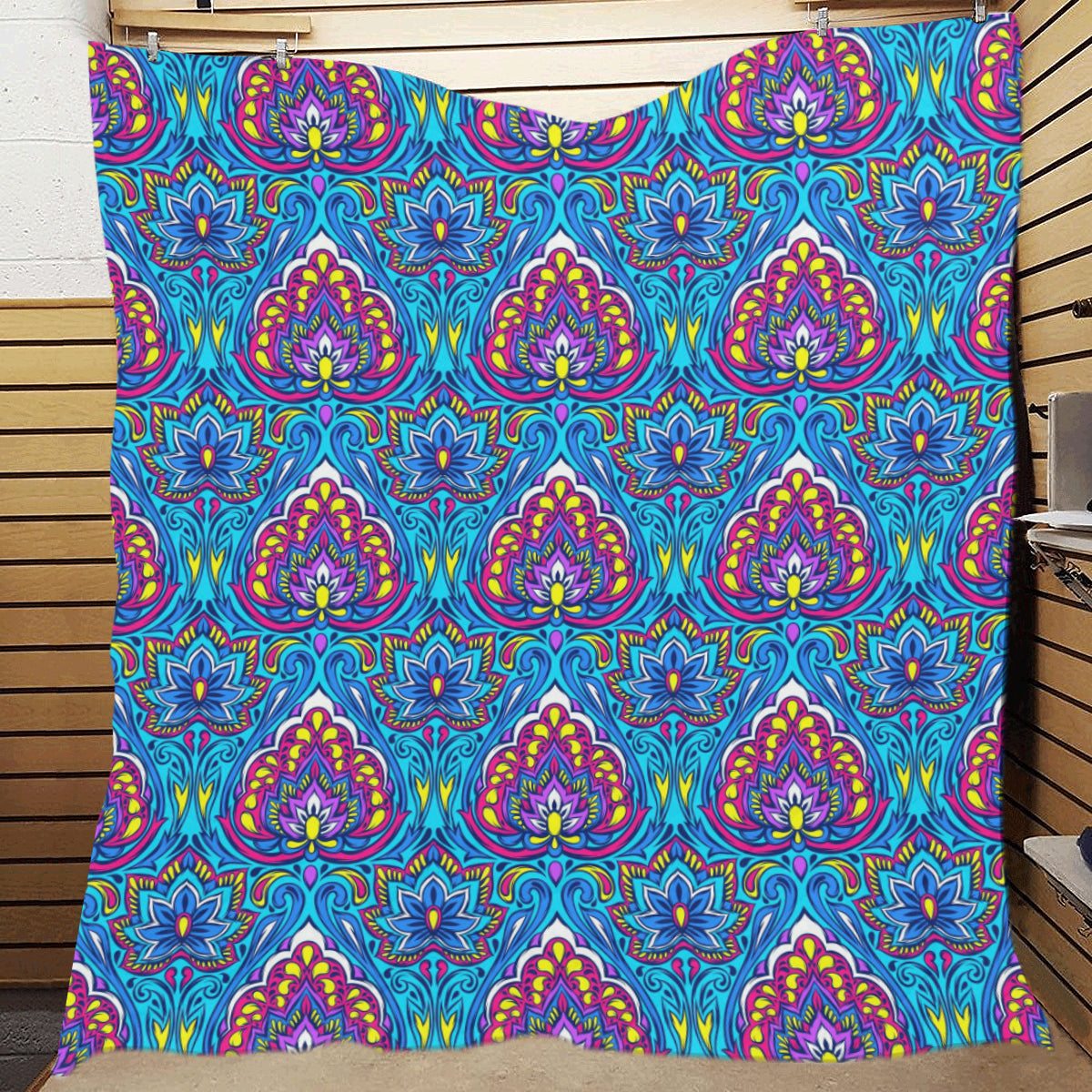 lotus Boho Pattern Print Design LO010 Premium Quilt
