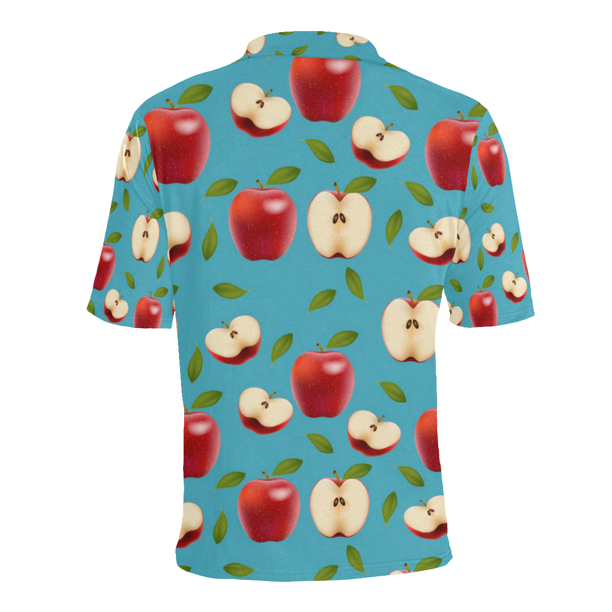 Apple Pattern Print Design AP012 Men Polo Shirt