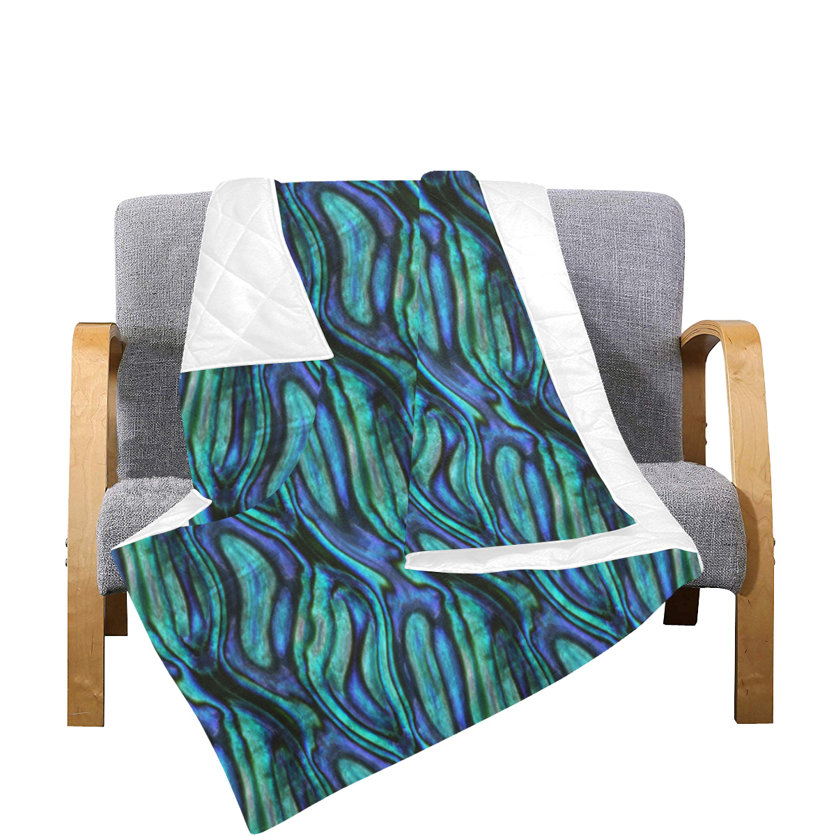 Abalone Pattern Print Design 02 Premium Quilt