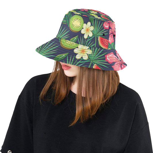 Tropical Fruits Pattern Print Design TF05 Unisex Bucket Hat