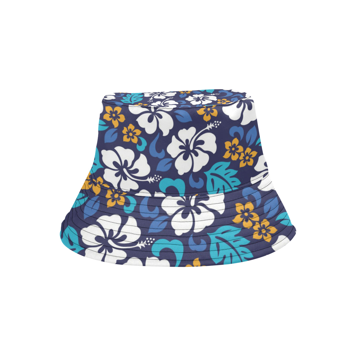 Hibiscus Pattern Print Design HB030 Unisex Bucket Hat