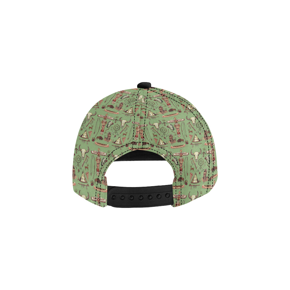 Native Indian Themed Design Print Snapback Cap