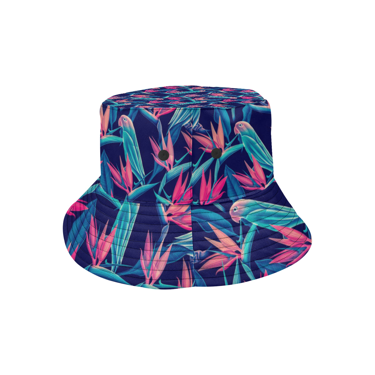 Tropical Flower Pattern Print Design TF024 Unisex Bucket Hat