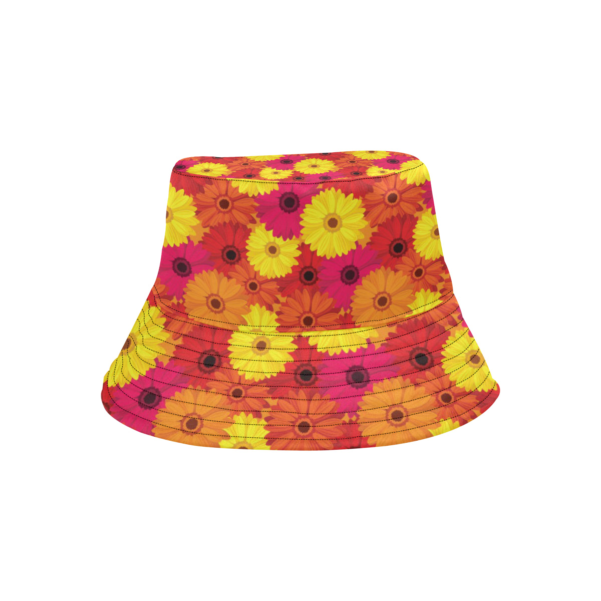 Gerberas Pattern Print Design GB05 Unisex Bucket Hat