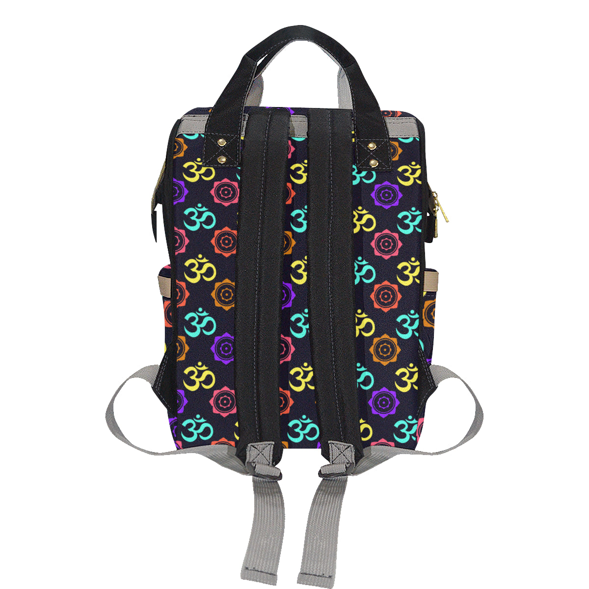 Chakra OM Print Pattern Diaper Bag Backpack