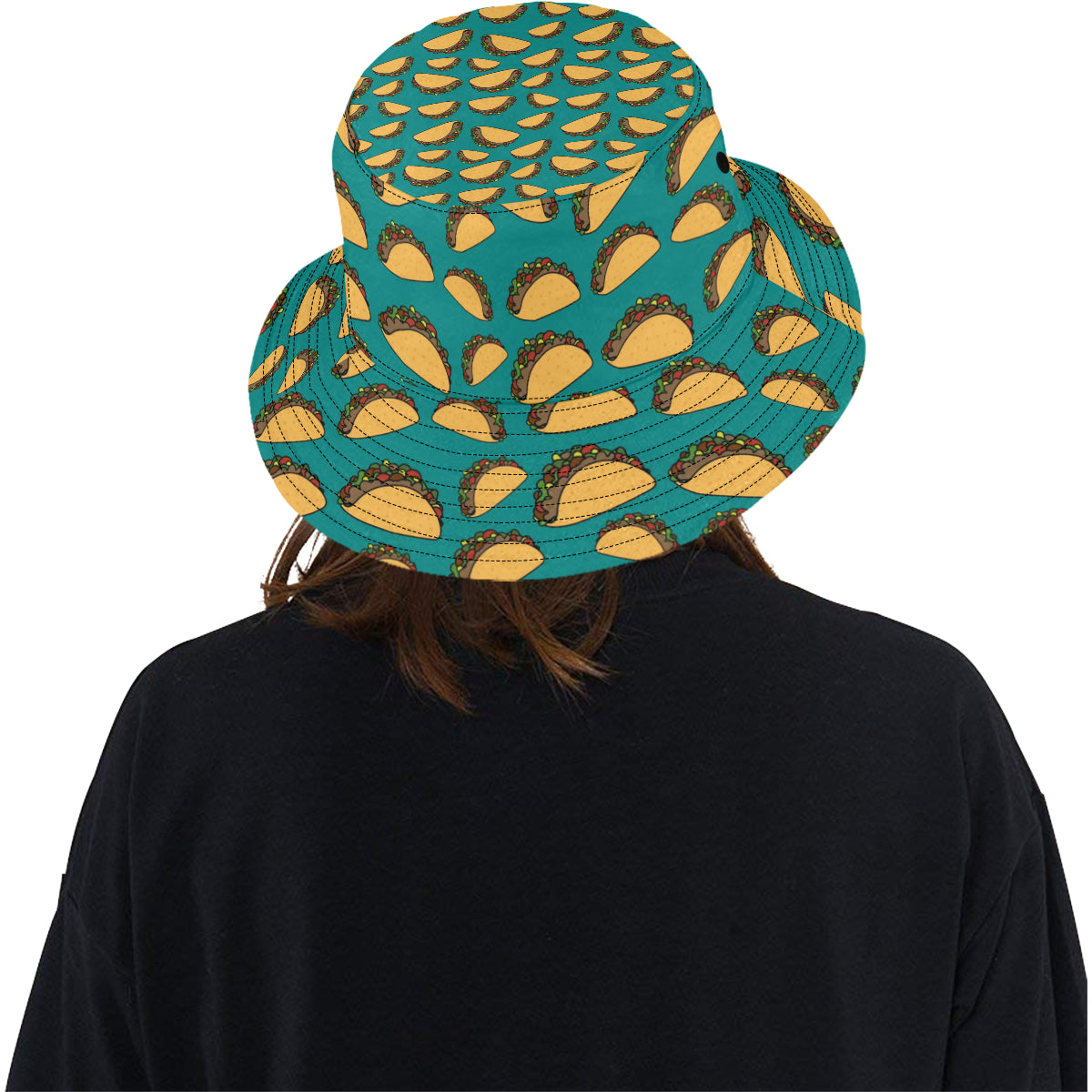 Taco Pattern Print Design TC07 Unisex Bucket Hat