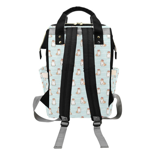 Shiba Inu Print Design LKS3011 Diaper Bag Backpack