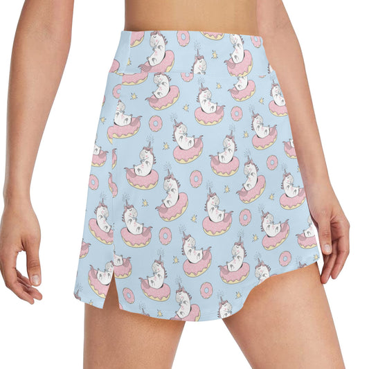 Unicorn Print Design LKS303 17" Golf & Pickleball Skort with Pockets