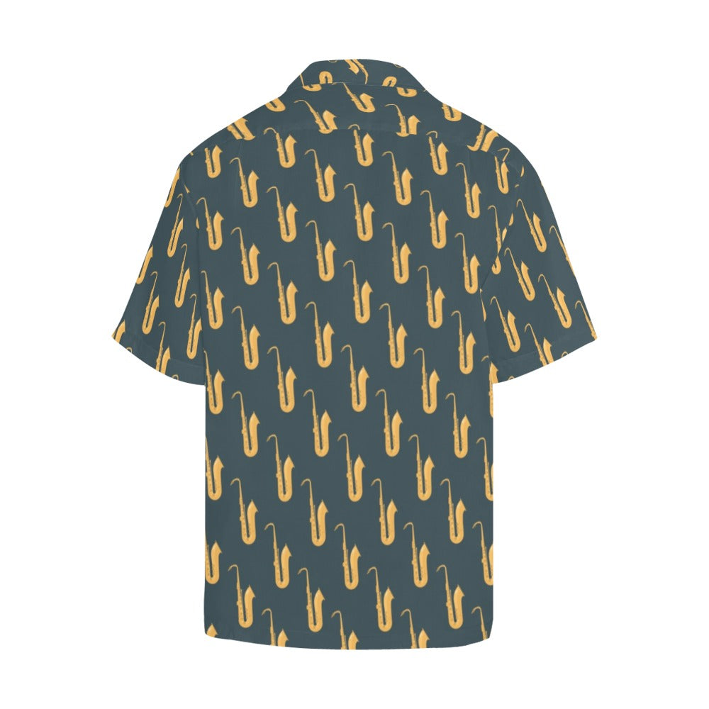 Saxophone Print Design LKS401 Men's Men's Hawaiian Shirt