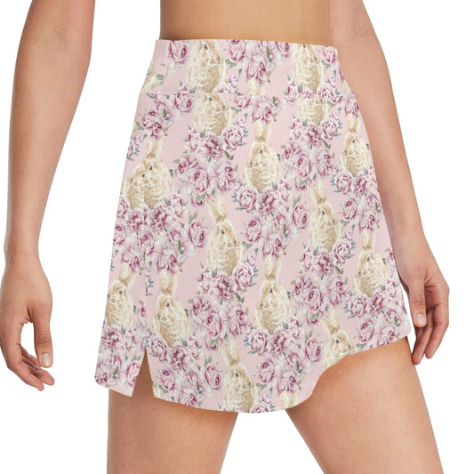 Rabbit Print Design LKS403 17" Golf & Pickleball Skort with Pockets