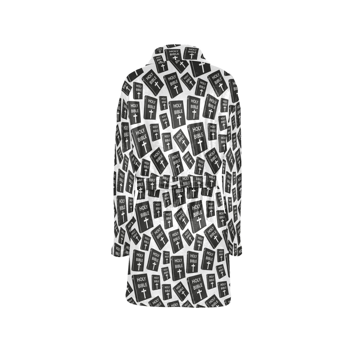 Christian Holy Bible Book Pattern Women's Fleece Robe