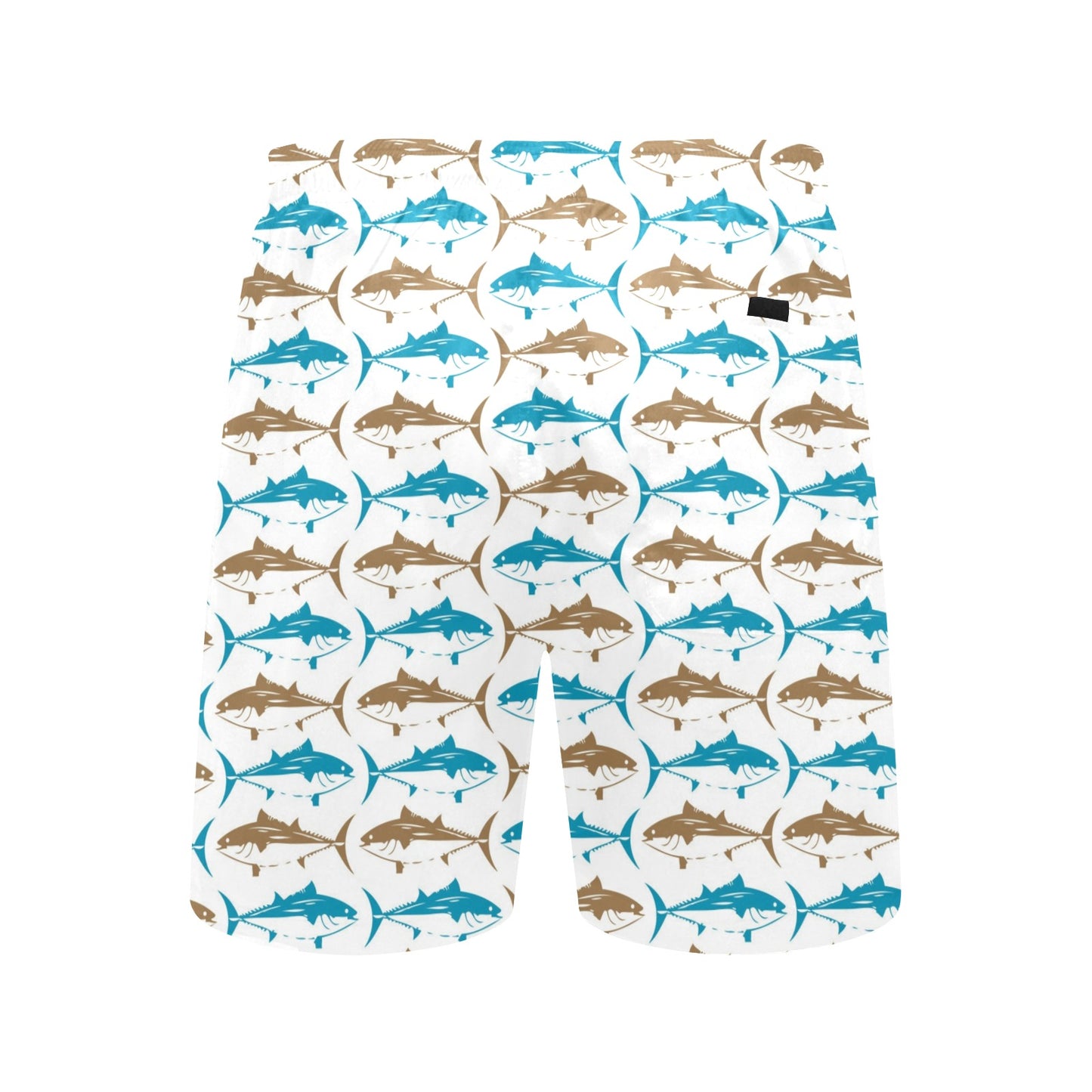 Tuna Fish Print Design LKS301 Men's Swim Trunks Beach Shorts