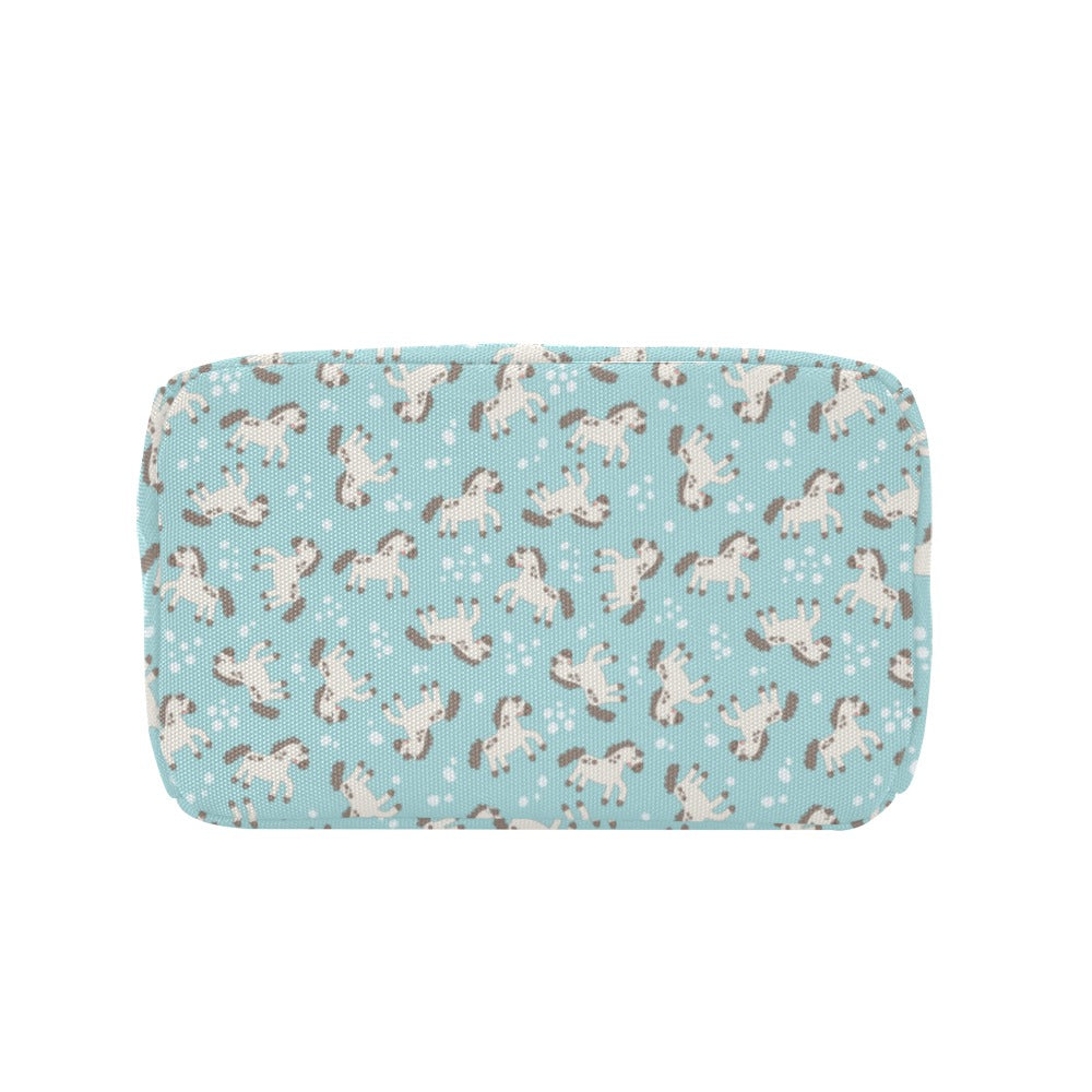 Horse Cute Print Design LKS306 Insulated Lunch Bag
