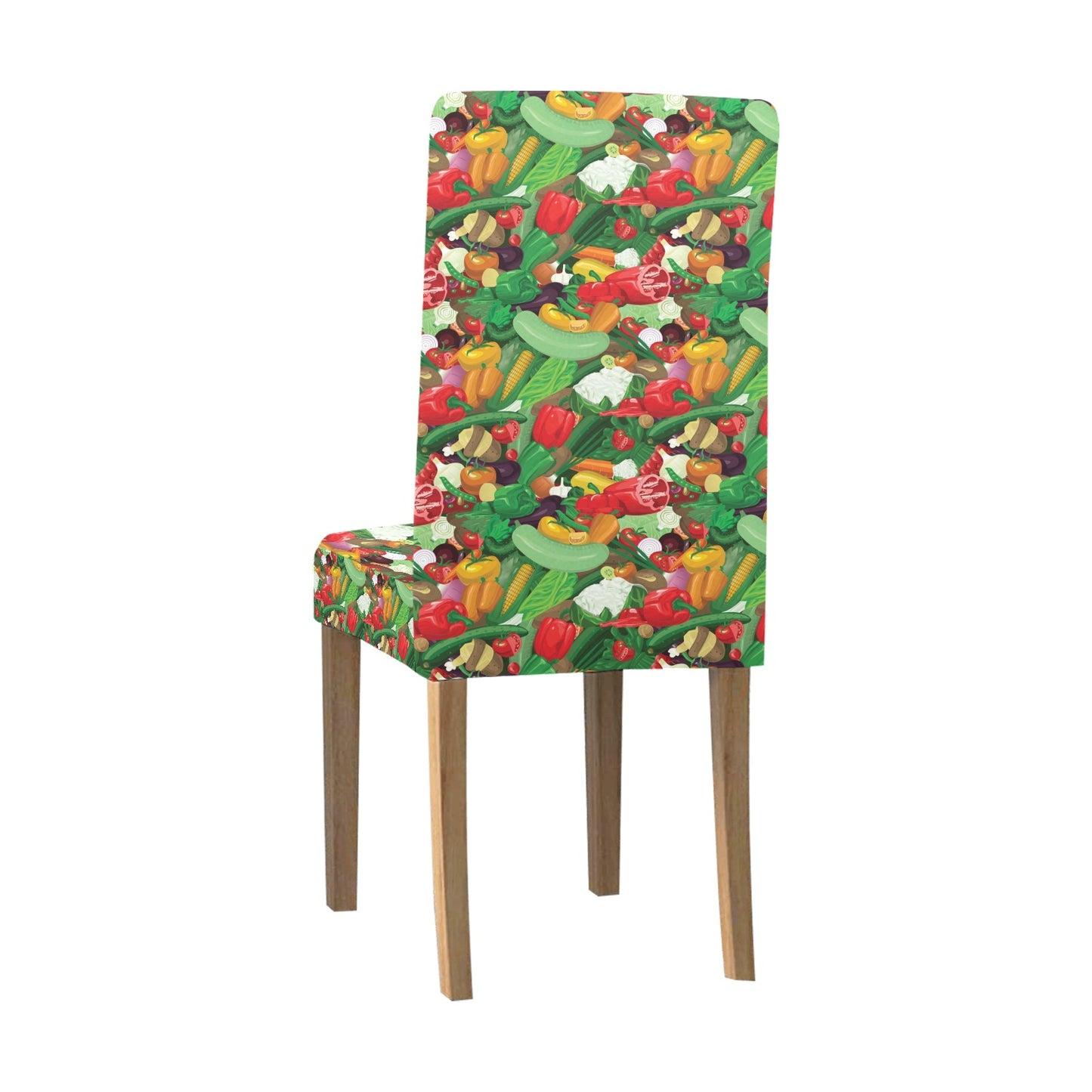 Salad Mix Vegetableprint Design LKS301 Dining Chair Slipcover