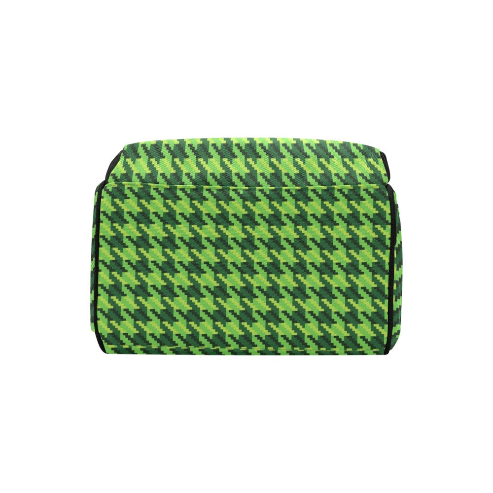 St Patricks Day Houndstooth Pattern Print LKS301 Diaper Bag Backpack
