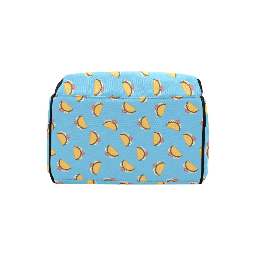 Taco Print Design LKS301 Diaper Bag Backpack