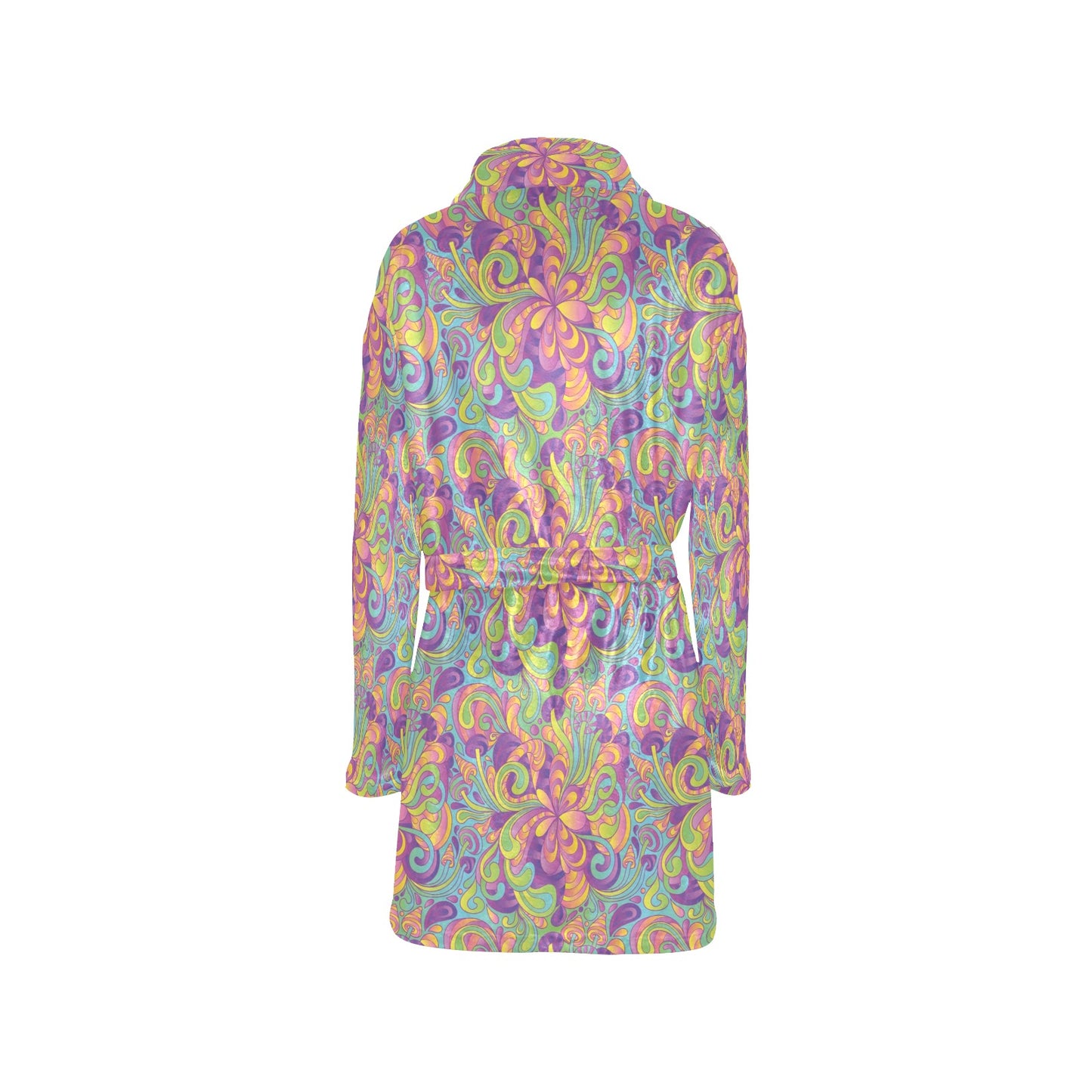 Trippy Print Design LKS306 Women's Fleece Robe