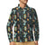 Creepy Print Design LKS303 Long Sleeve Polo Shirt For Men's