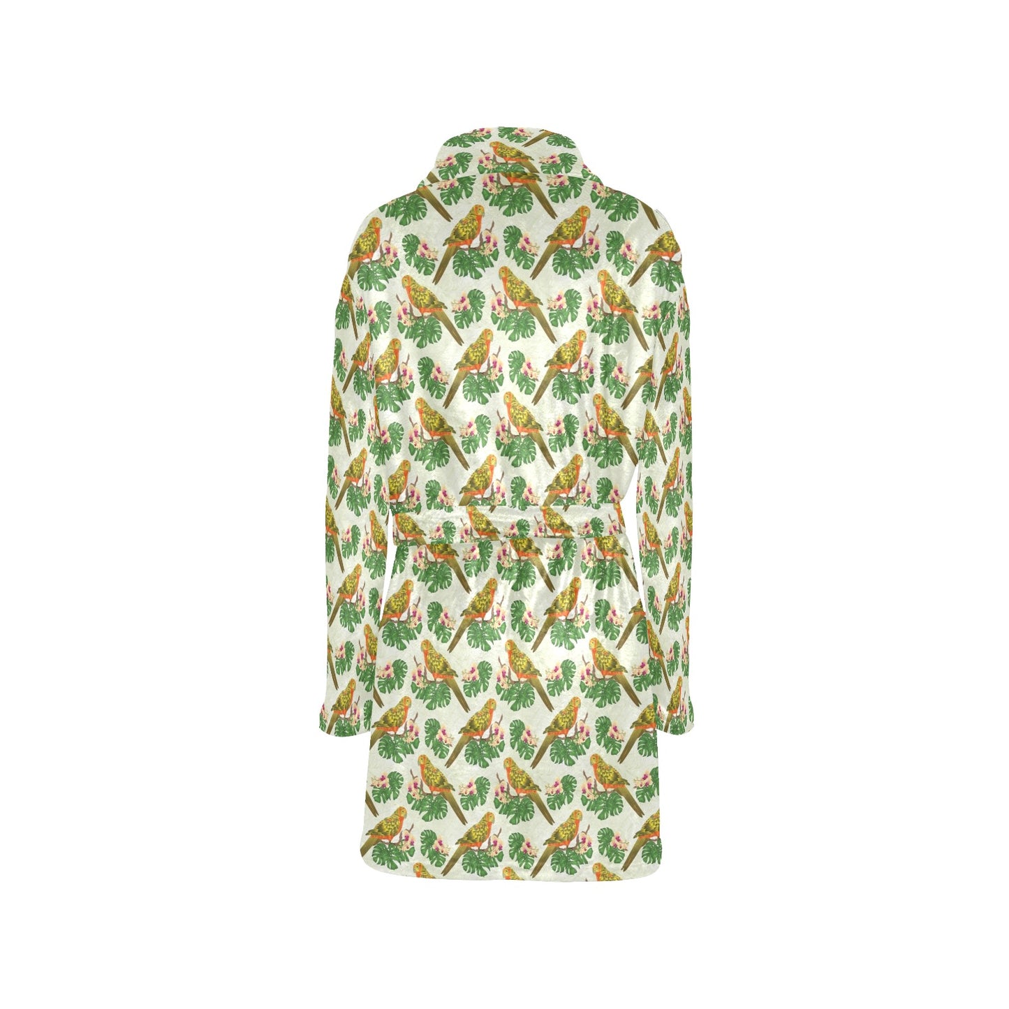 Conures Pattern Print Design 01 Women's Fleece Robe