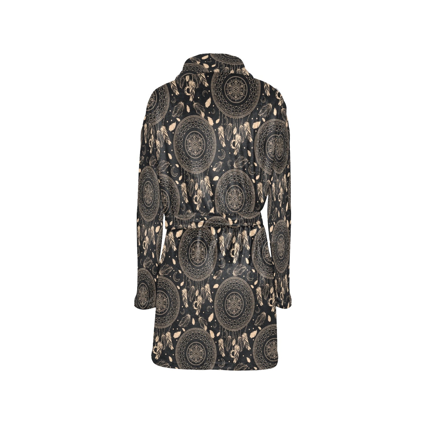 Dream Catcher Mandala Boho Moon Women's Fleece Robe