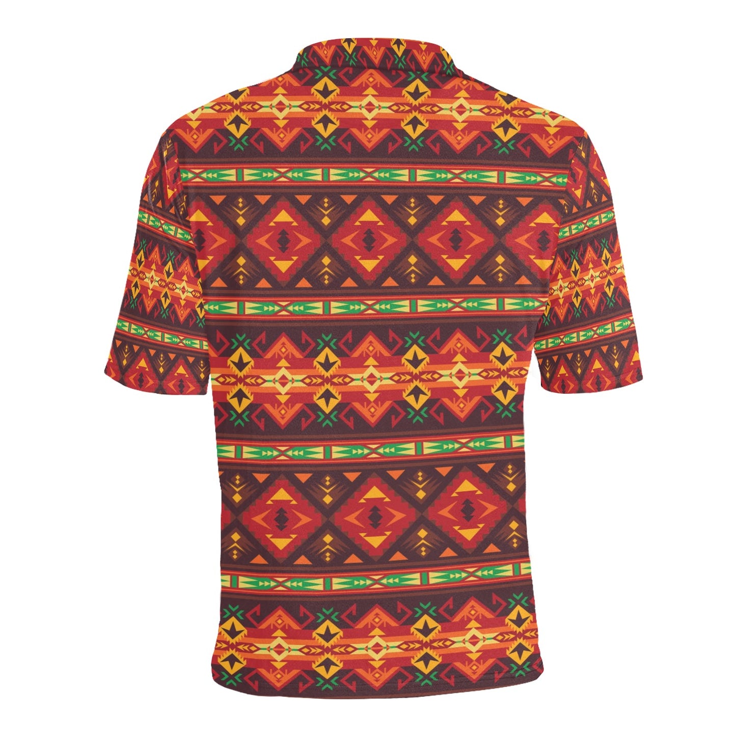 Southwest Pattern Print Design LKS309 Men Polo Shirt