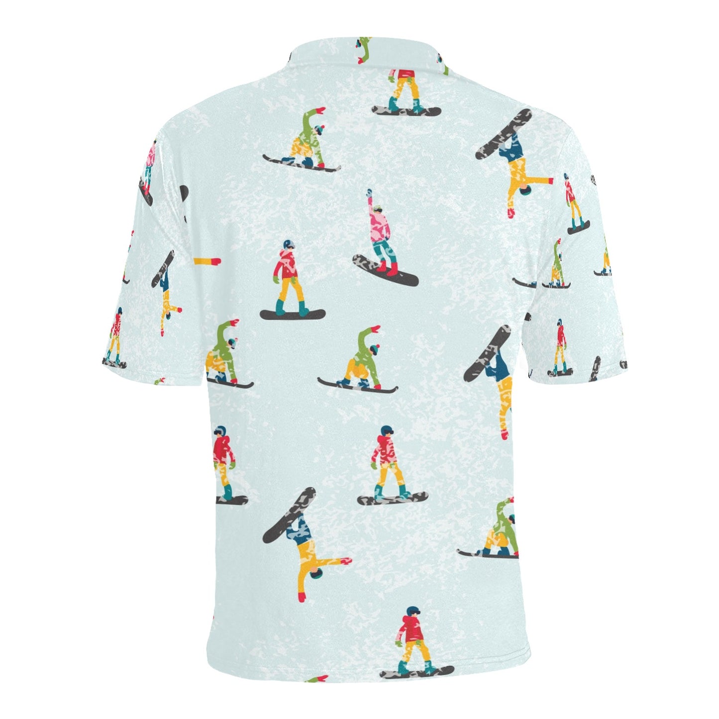 Snowboard Print Design LKS304 Men Polo Shirt