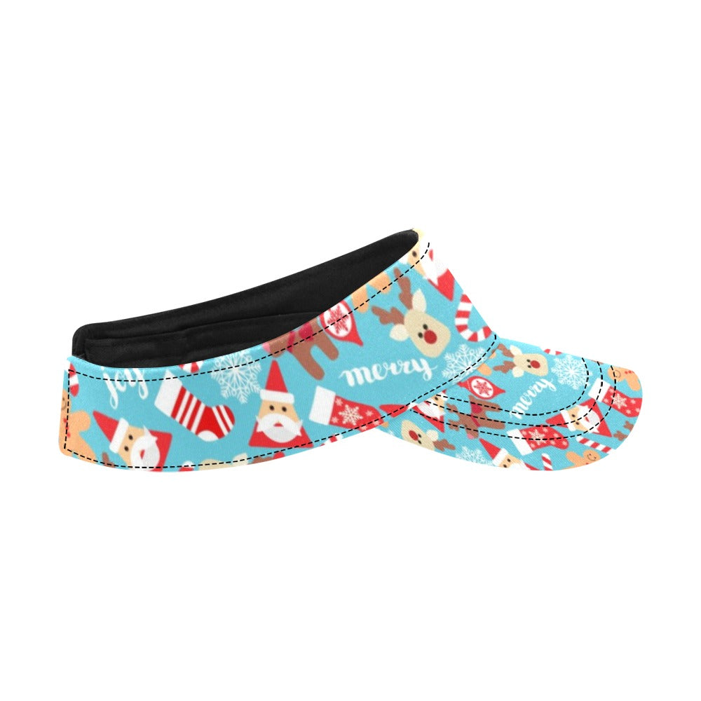 Santa Christmas Themed Print Design LKS306 Unisex Sun Visor