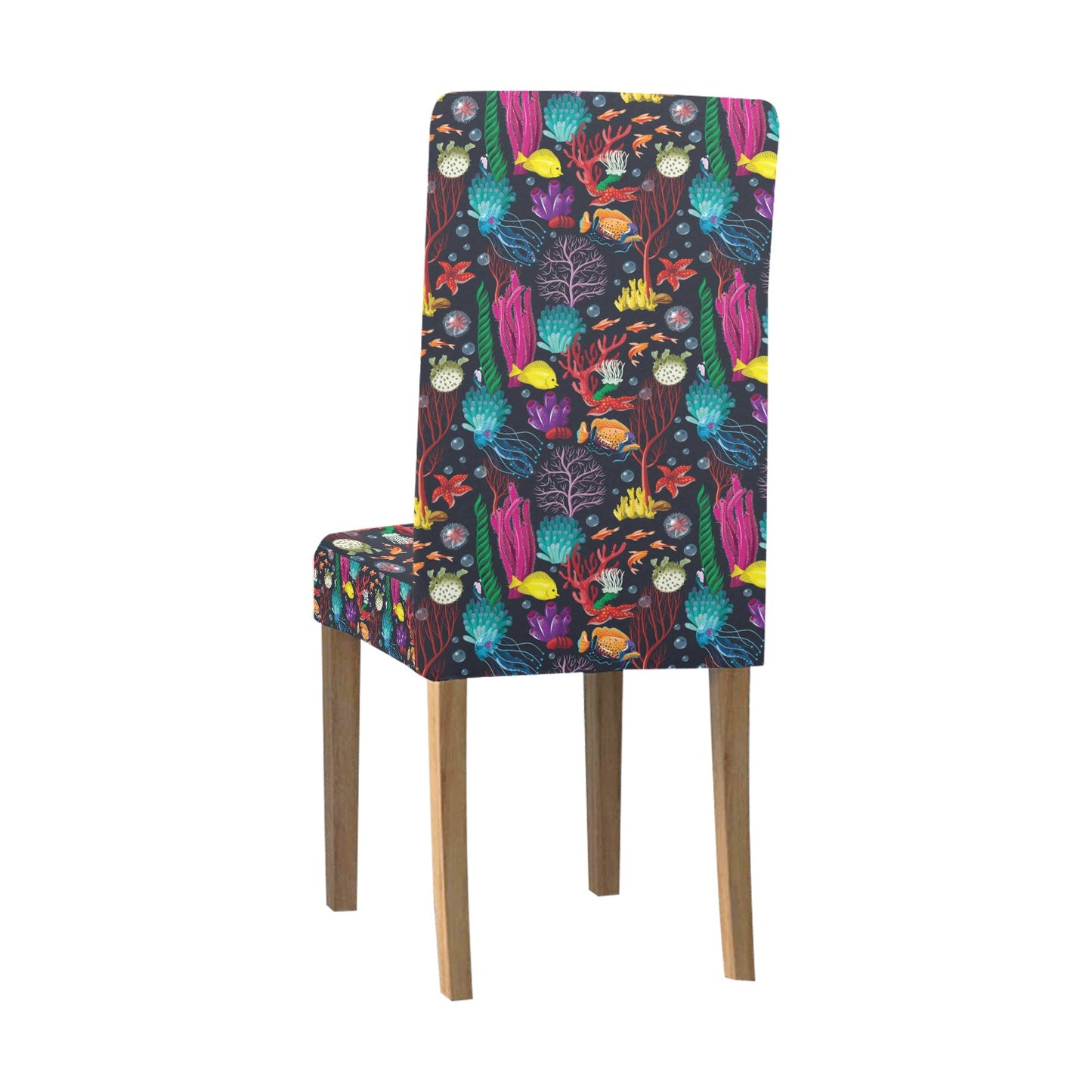 Underwater Cute Print Design LKS303 Dining Chair Slipcover