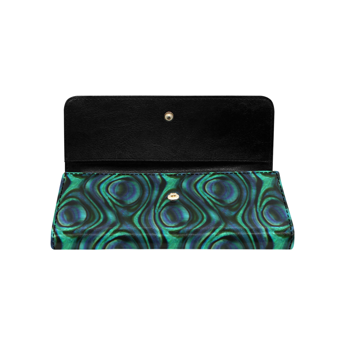 Abalone Pattern Print Design 01 Women's Trifold Wallet
