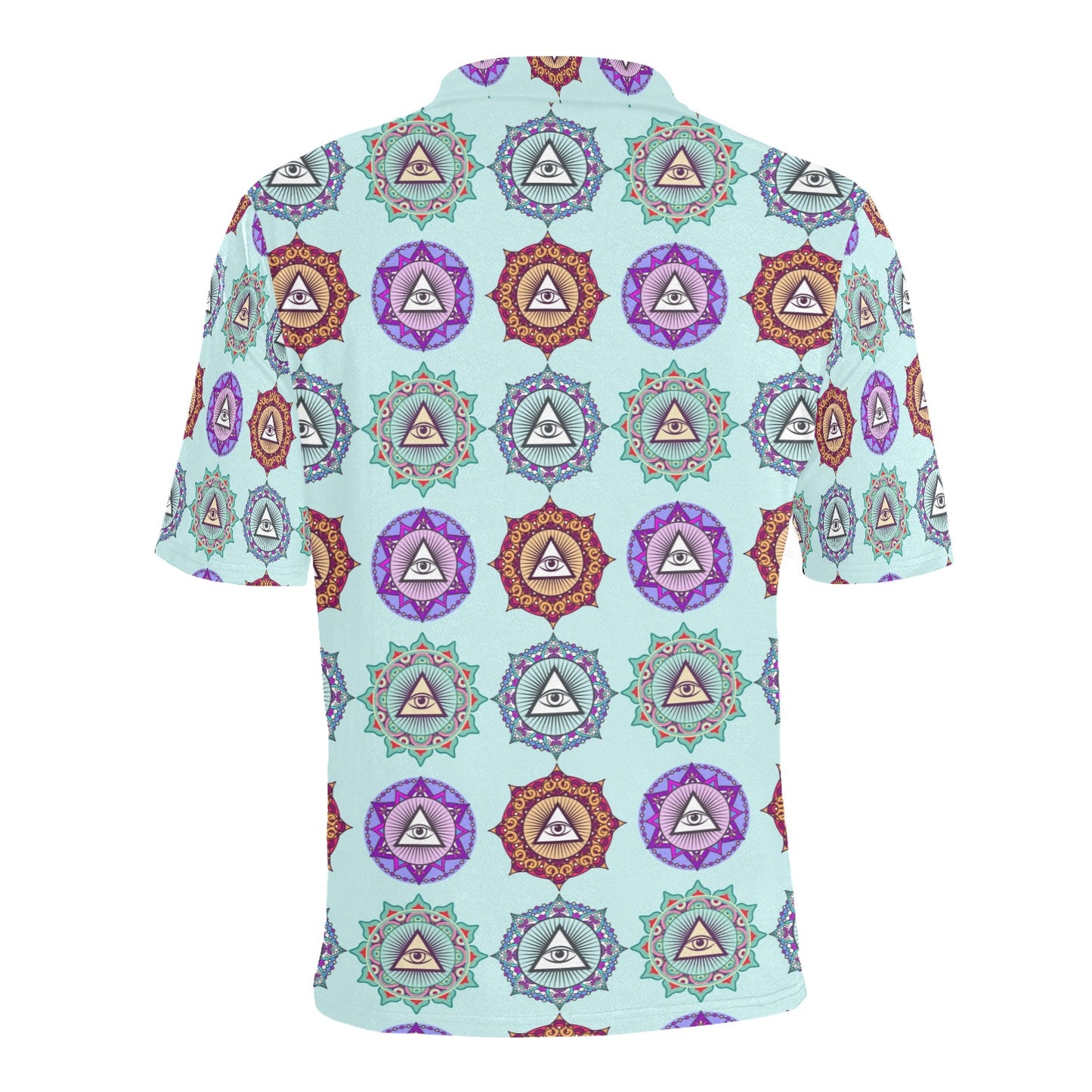 Third Eye Print Design LKS302 Men Polo Shirt