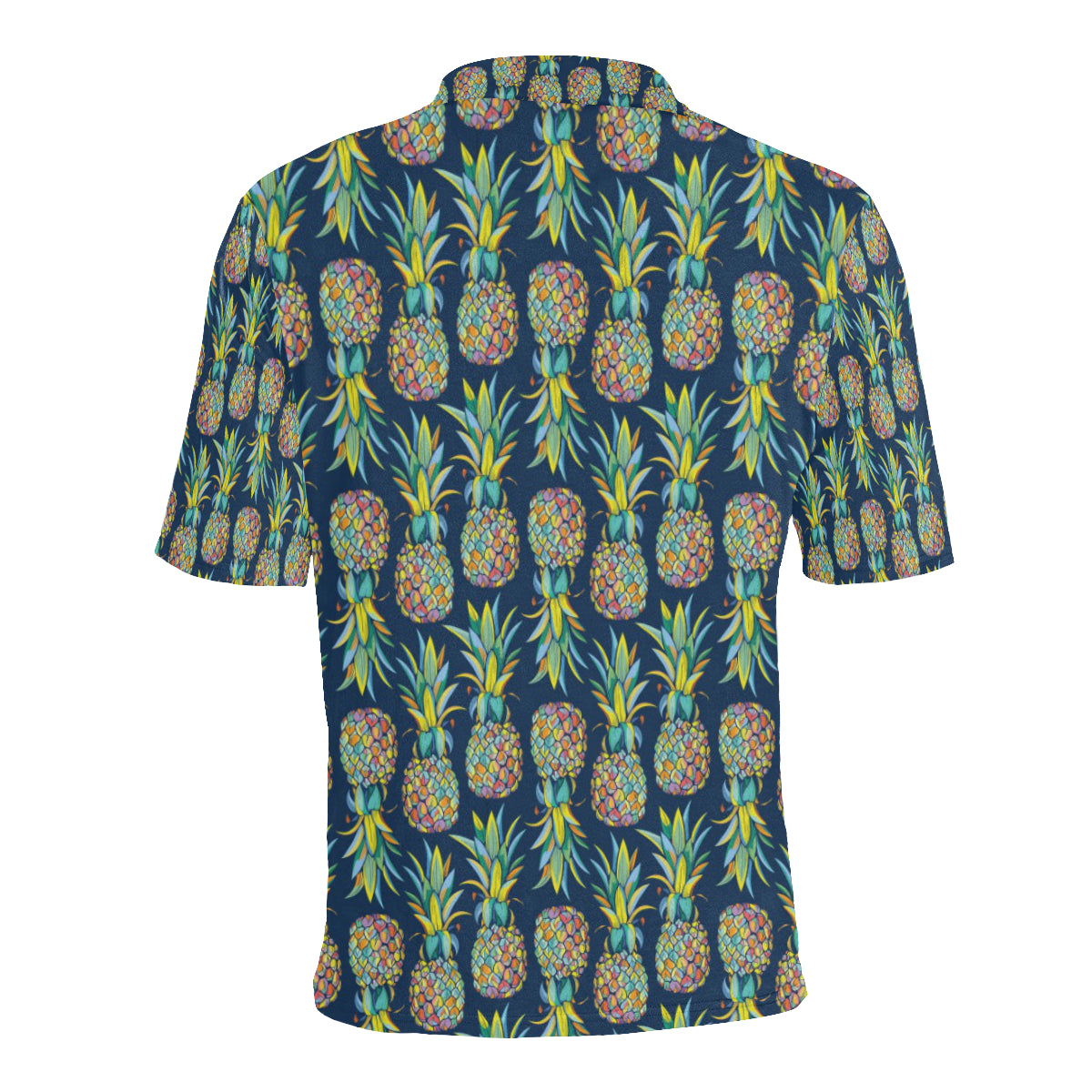 Pineapple Color Art Men Polo Shirt