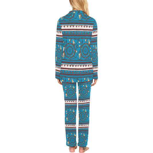 Dream catcher aztec Women's Long Pajama Set