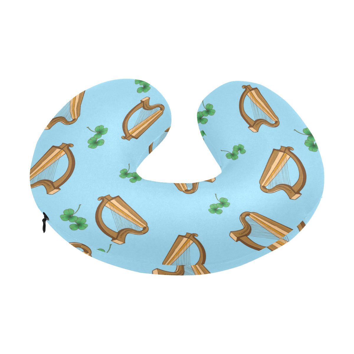 Harp Pattern Print Design 01 U-Shaped Travel Neck Pillow