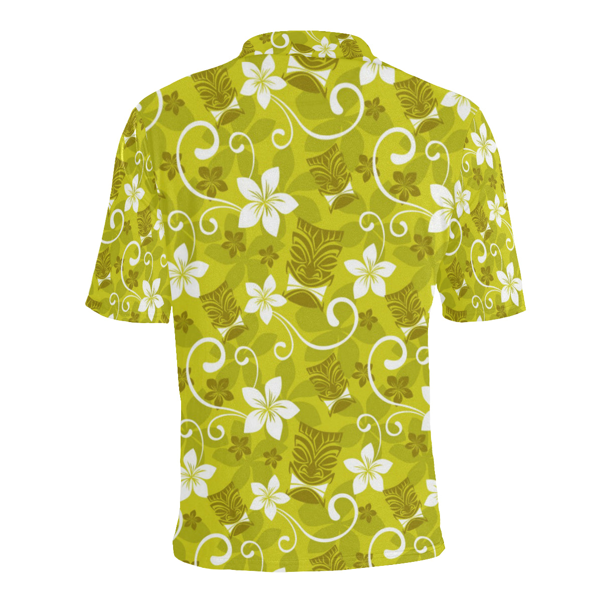 Hawaiian Themed Pattern Print Design H019 Men Polo Shirt