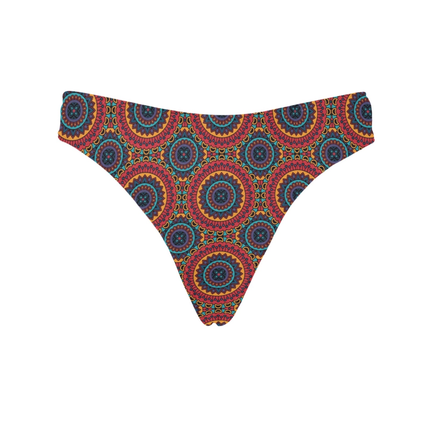 Bohemian Mandala Style Print Women's Thongs
