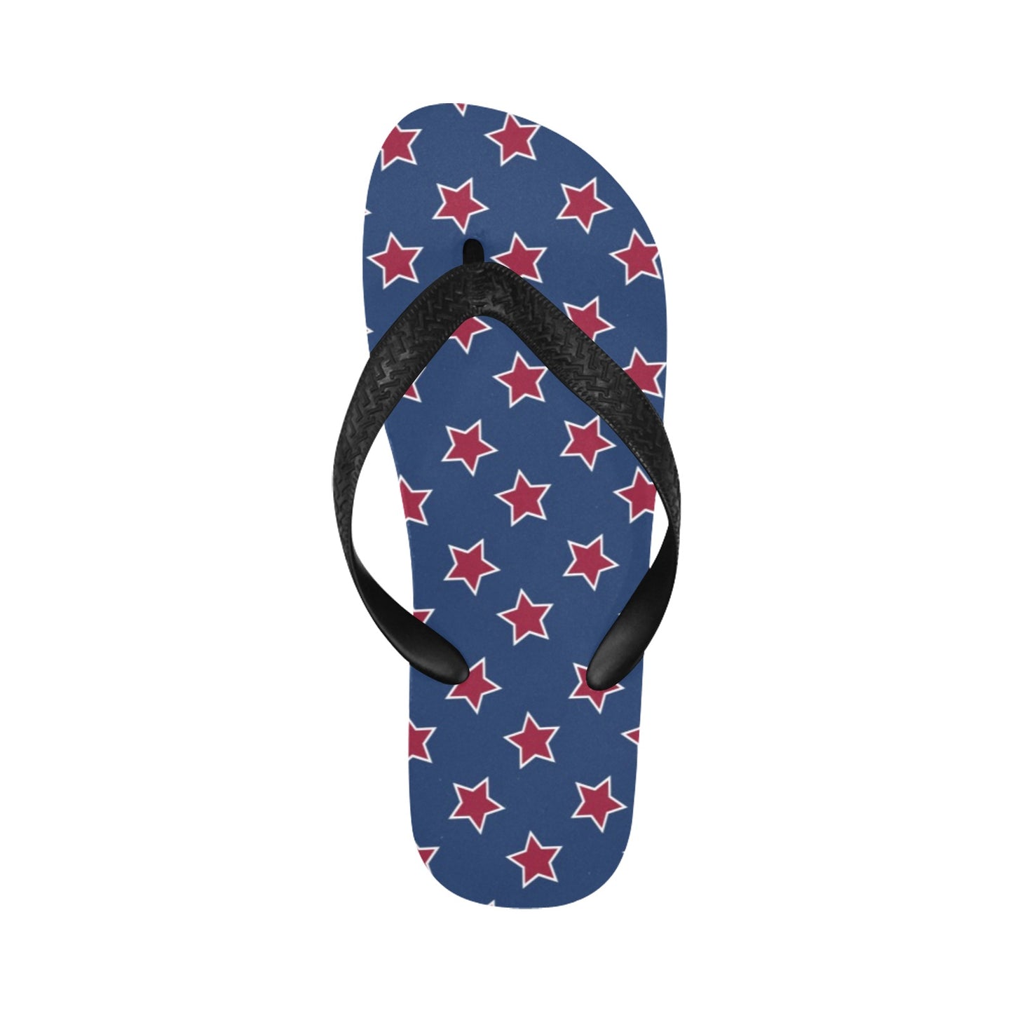 Star Red Blue Print Design LKS301 Flip Flops