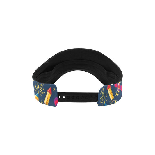 Firework Sparkling Rockets Print Design LKS306 Unisex Sun Visor