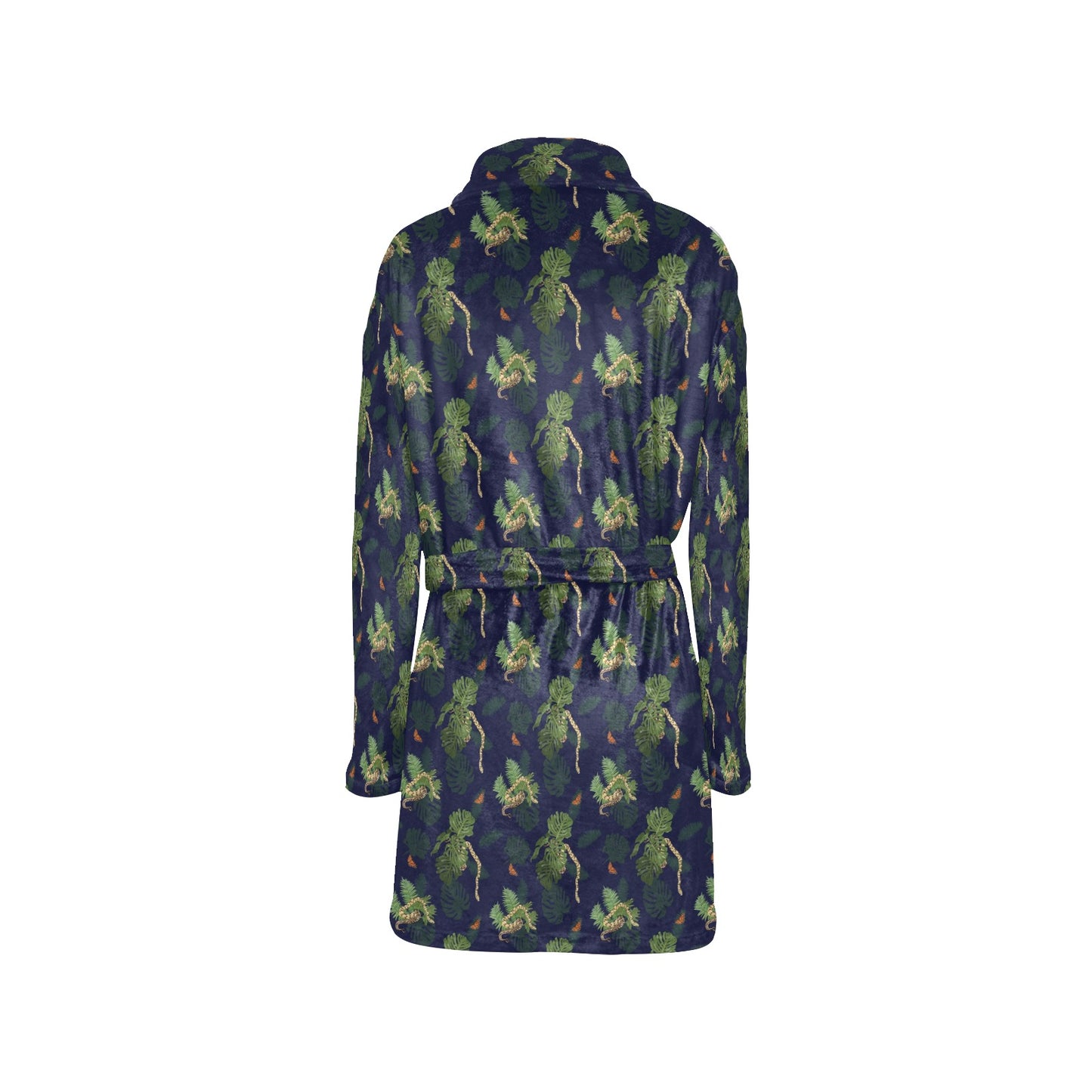 Boa Pattern Print Design 02 Women's Fleece Robe