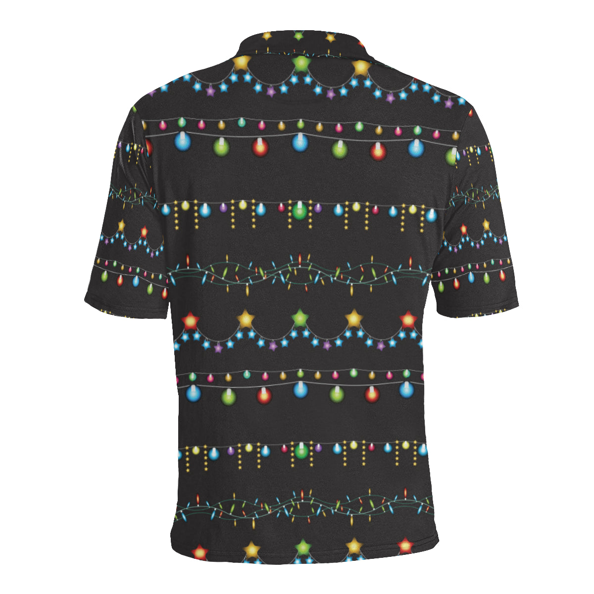 Christmas Light Pattern Print Design 01 Men Polo Shirt