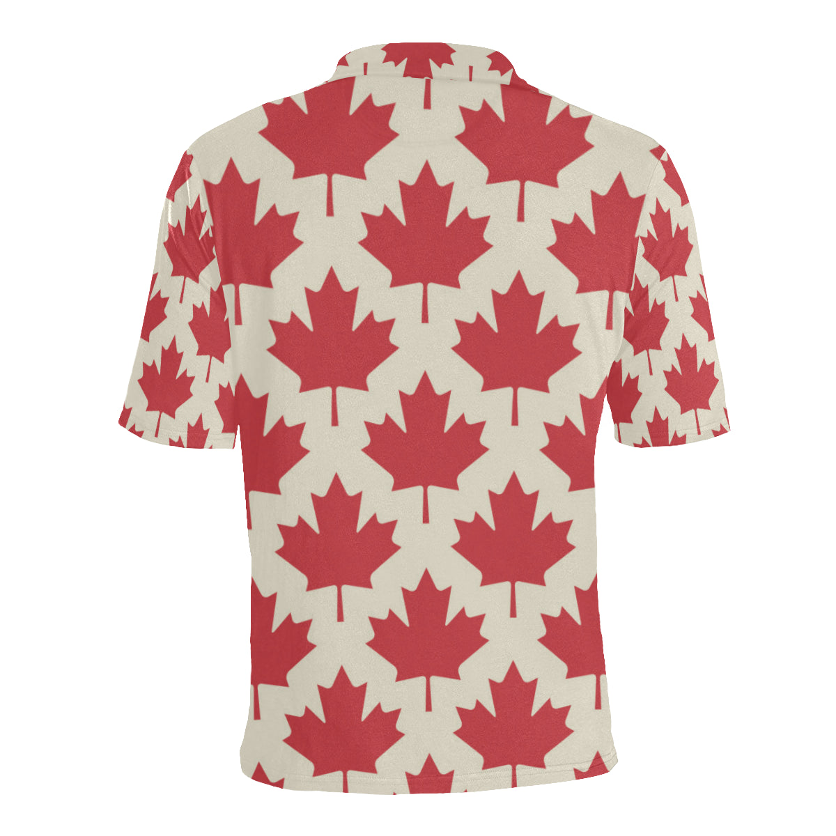 Maple Leaf Pattern Print Design 03 Men Polo Shirt