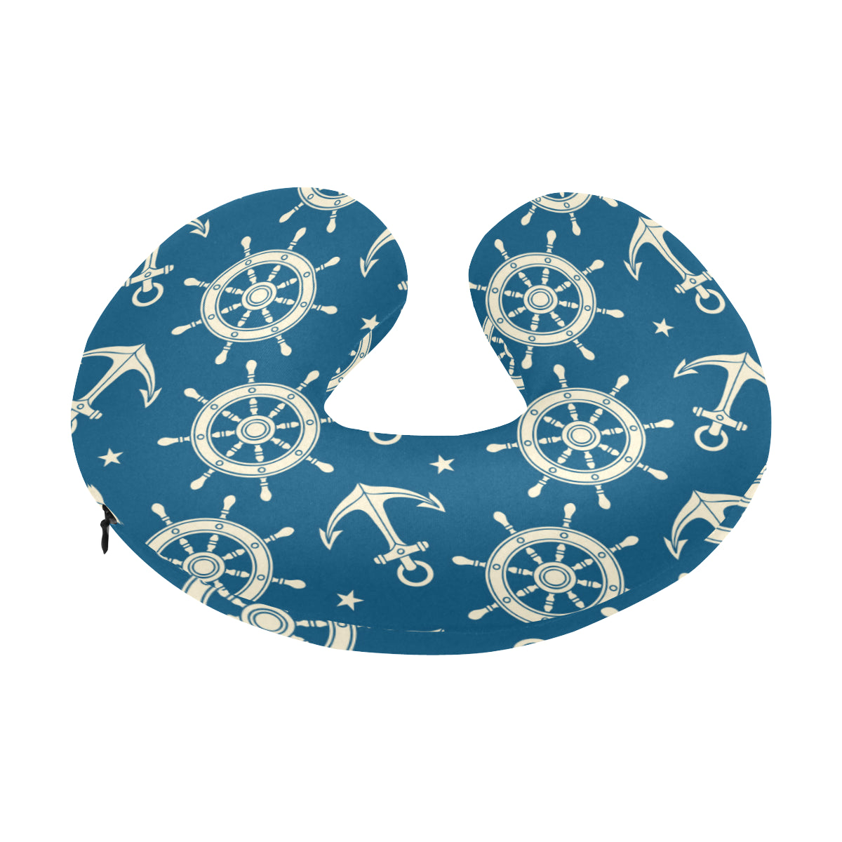Anchor Pattern Print Design 01 U-Shaped Travel Neck Pillow